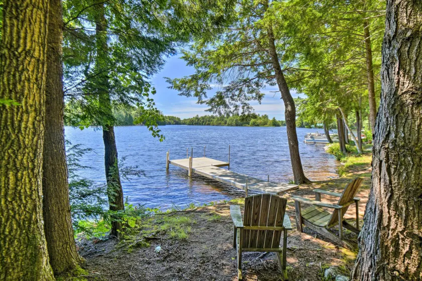 Maine Lakefront Escape: Dock, Watercraft, Fire Pit - Image 1