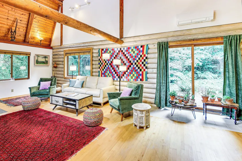 Lake Margaret Access: Boho Log Cabin w/ Backyard - Image 1