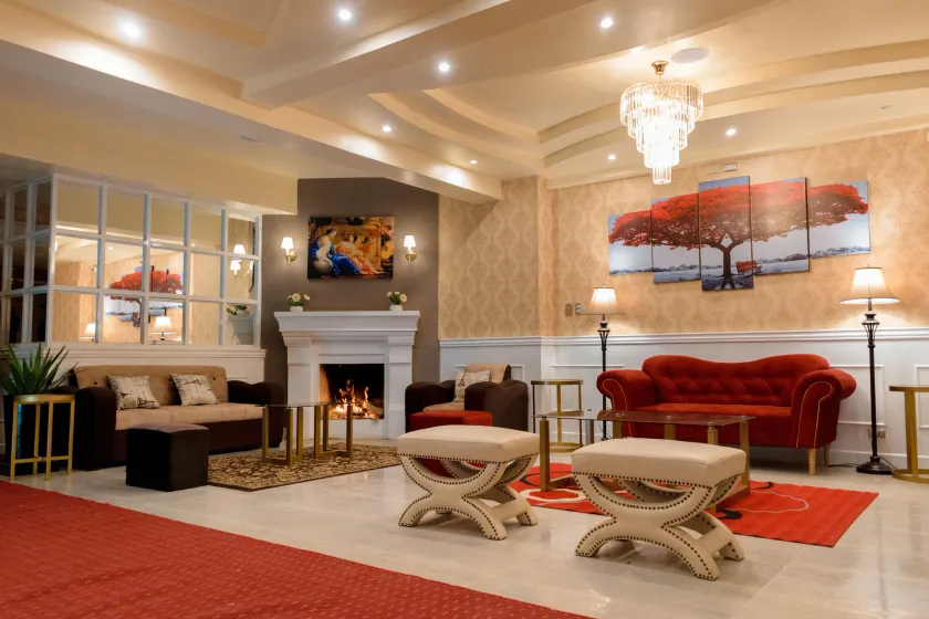 Hotel Paradis Suite Cusco - Sitzecke in der Lobby