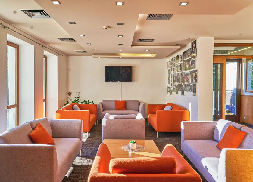 Hotel Stupka - Sitzecke in der Lobby