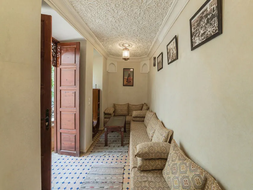 Riad Chams Marrakech - Sittområde i lobbyn