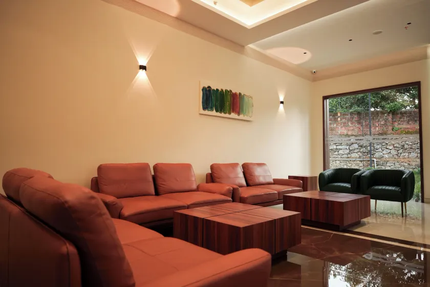 Valluvanad Residency - Sitzecke in der Lobby