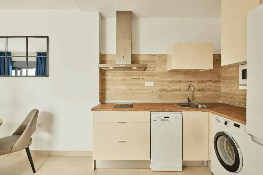 ARENA SUIT, Apartamentos con Jacuzzi privado en Playa de la Barrosa - Apartamento en Chiclana de la Frontera - Eigene Küche