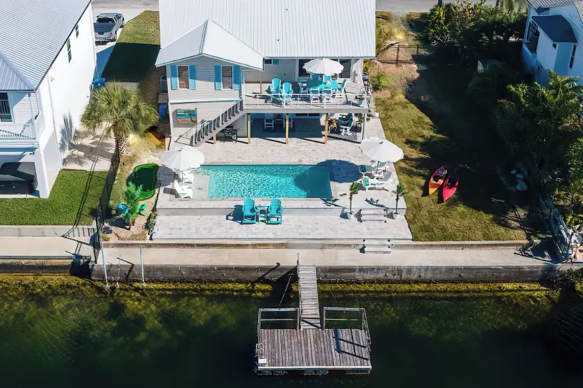 Private Pool & Dock: Old Florida Waterfront Home - Image 1