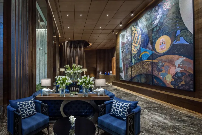 137 Pillars Residences Bangkok - Coin salon dans le hall