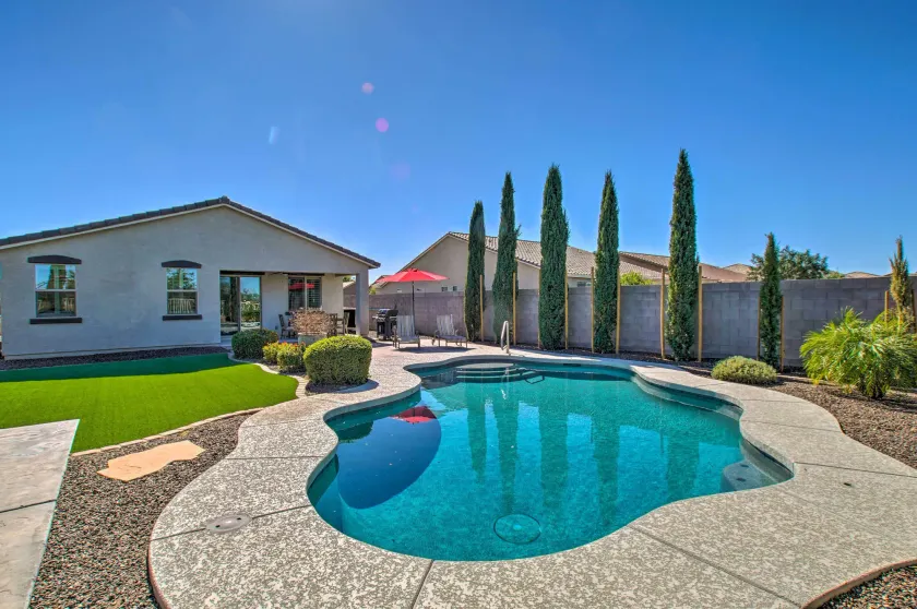 Pool & Covered Patio: San Tan Valley Home - Image 1
