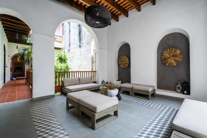 Casa Las Ruinas Boutique Hotel - Sitzecke in der Lobby