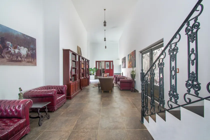 Hotel Boutique Nueva Escocia, Puebla - Sittområde i lobbyn