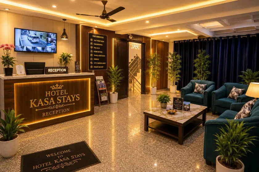 Hotel Kasa Stays -  Ramesh Nagar Metro - Lobby