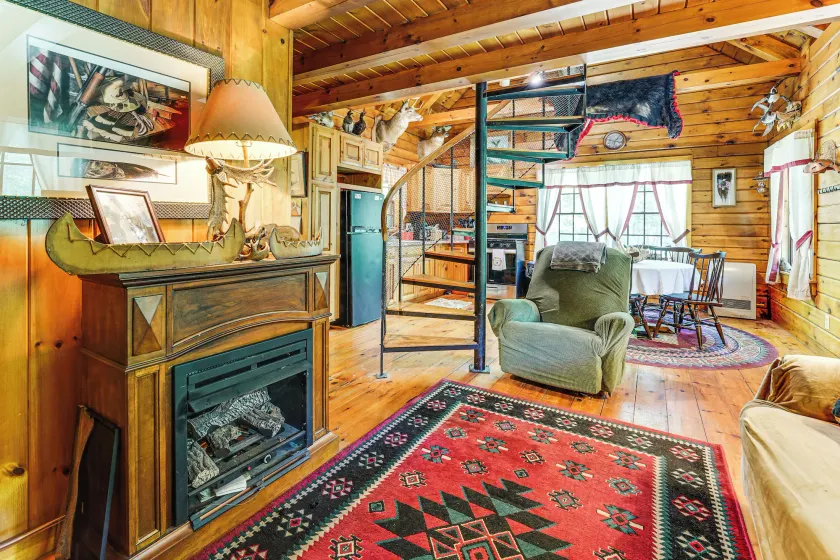 35 Mi to Acadia: Rustic Retreat in Orland! - Image 1