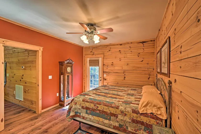 Rustic Andrews Cabin Rental w/ Deck + Fire Pit! - Interior