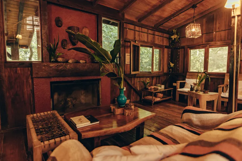 Margay - Reserva Natural y Lodge de Selva - Siddeområde i lobbyen