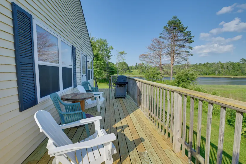 9-acre Riverfront Home in Milbridge w/ Deck & Yard - Image 1