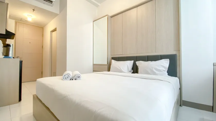 Relaxing Studio At Tokyo Riverside Pik 2 Apartment - Chambre