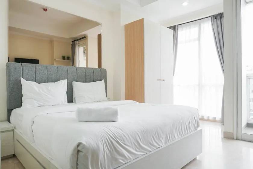 Best Studio with Pool View at Menteng Park Apartment - Image 1