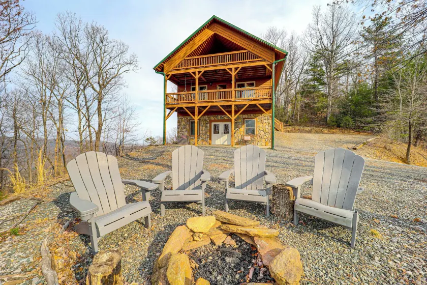 Deck & Views: Blue Ridge Mountain Cabin - Image 1