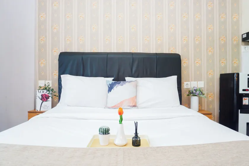 Homey And Minimalist Studio Room At Apartment Sentul Tower - Image 1