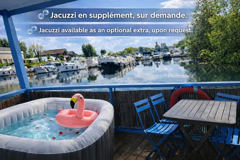 Cottage flottant insolite jacuzzi privé au Port de Plaisance - Image 1