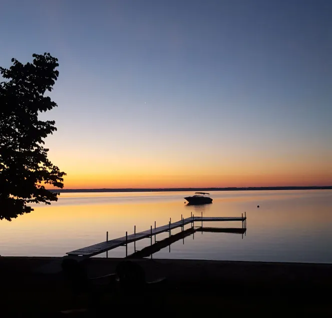 Rustic Cedar Log Cabin on Beautiful Mullett Lake. - Image 1