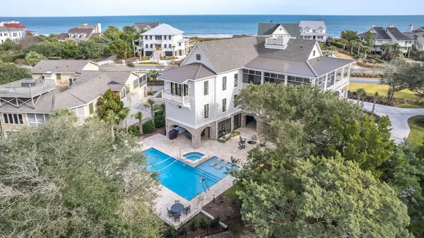 Steps to Sand, Ocean Views, Game Room, Private Pool + Outdoor Kitchen - Image 1