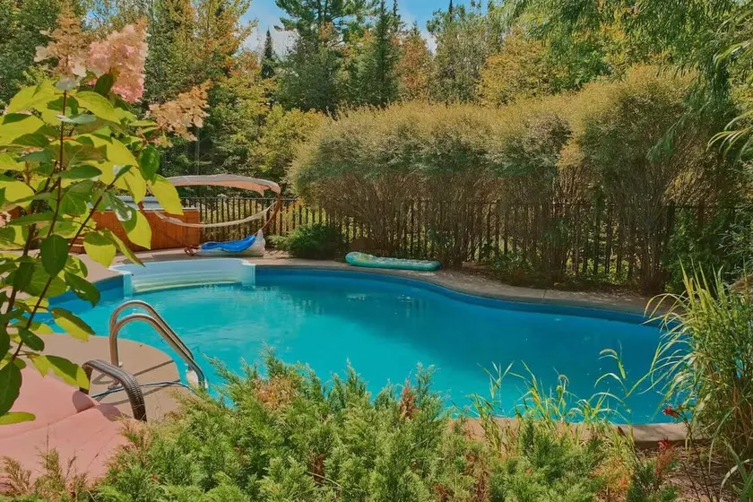Volleyball Court Log Cabin: Heated Pool & Hot Tub - Image 1