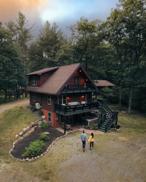 Adirondack cabin near Lake Placid & High Peaks: 7 person hot tub and skiing - Image 1