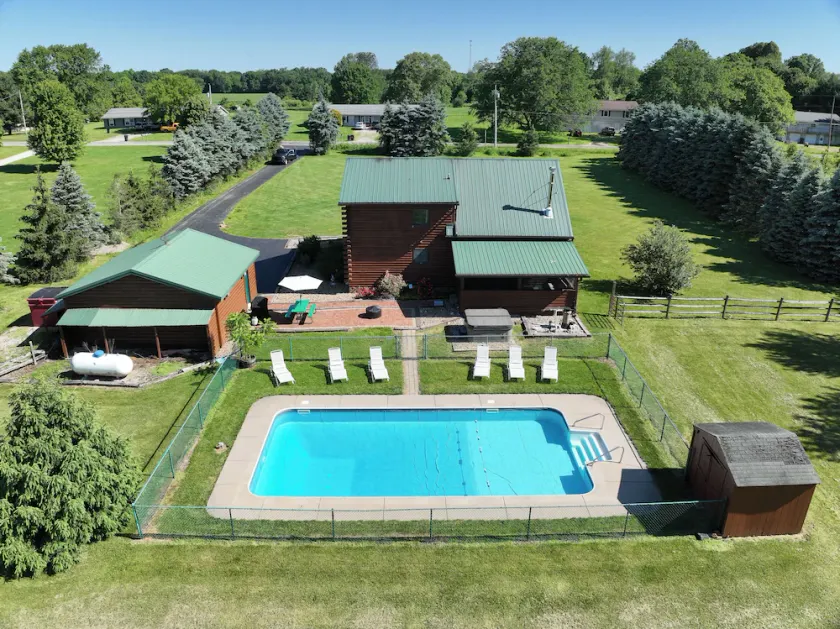 The Generations Log Cabin Inground Pool Sleeps 16-20 SPECIAL! 299 per night - Image 1
