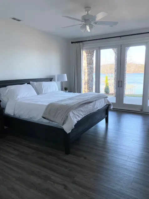 Amazing Mountain, Lake and Island Views Private Beach,Fire Pit, Hot Tub, Kayaks  - Image 1