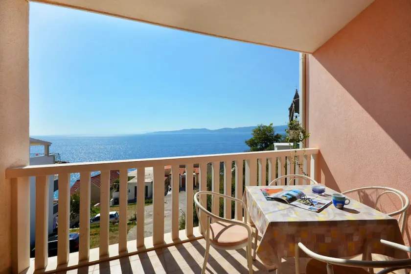 One bedroom apartment with terrace and sea view Pisak (Omiš) (A-7521-c) - Image 1