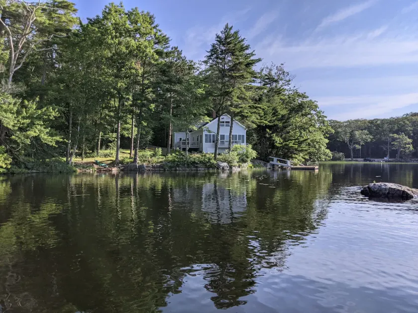 Wasserhaus am schönen Biscay Pond in Maine - Image 1
