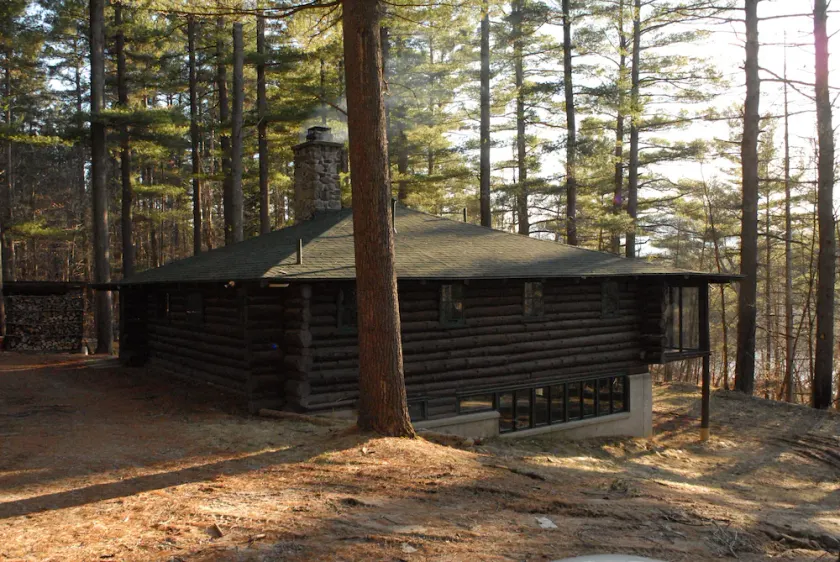 Authentic Log Cabin, Secluded Site on the Ausable River - Image 1