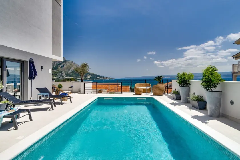Seaview villa Mila with private heated pool, sauna - Image 1