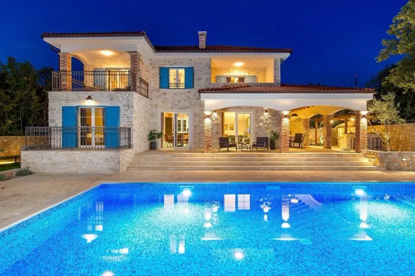 Luxurious villa with pool and beautiful garden - TRAVELER Reiseburo Krk - ID 2382 - Image 1