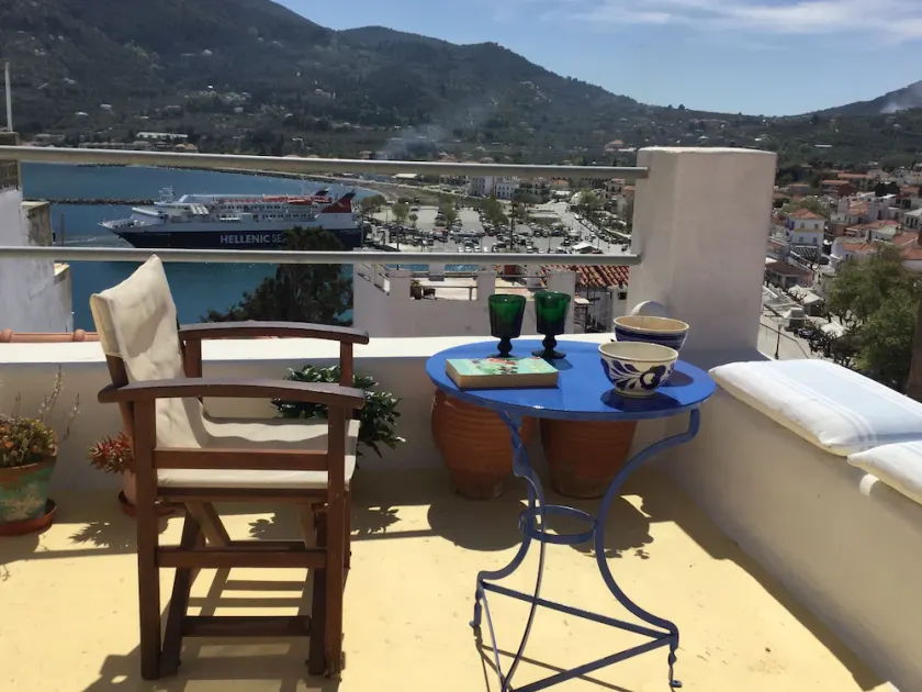 NEFELI Beautiful vacation home on the Mama Mia island of Skopelos, roof terrace sea view - Image 1