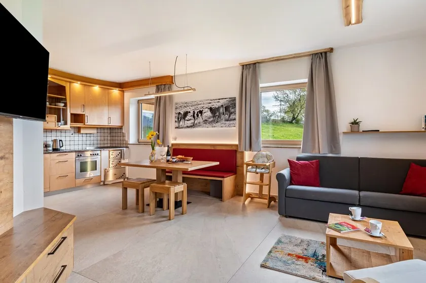 Apartamento vacacional Schlern Bio Schrofhof con vistas a la montaña, terraza privada y Wi-Fi - Image 1