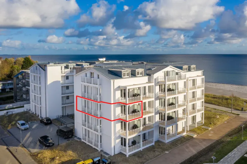 Sonniges Apartment mit Balkon und Sauna in der Anlage - nur 25 Meter zur Ostsee - Image 1