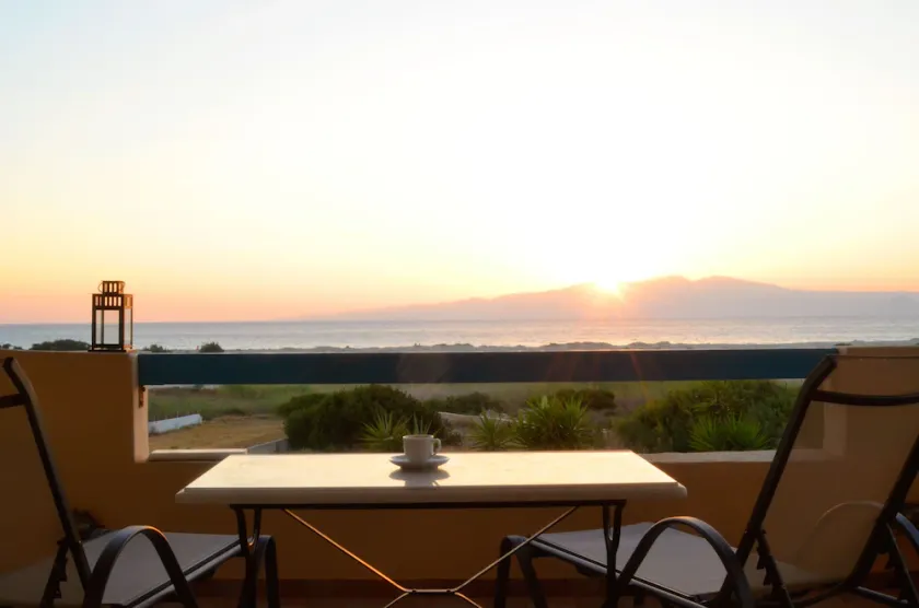Breathtaking sunset, salt lake and Aegean sea view. 150m from magnificent beach. - Image 1