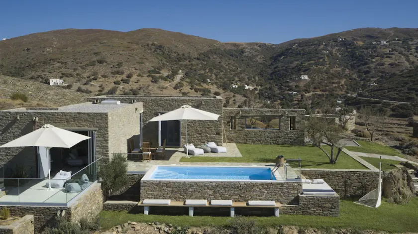 The Suite by Heliades Villas – Idyllic Getaway in Andros, pool, 2-bedrooms - Image 1