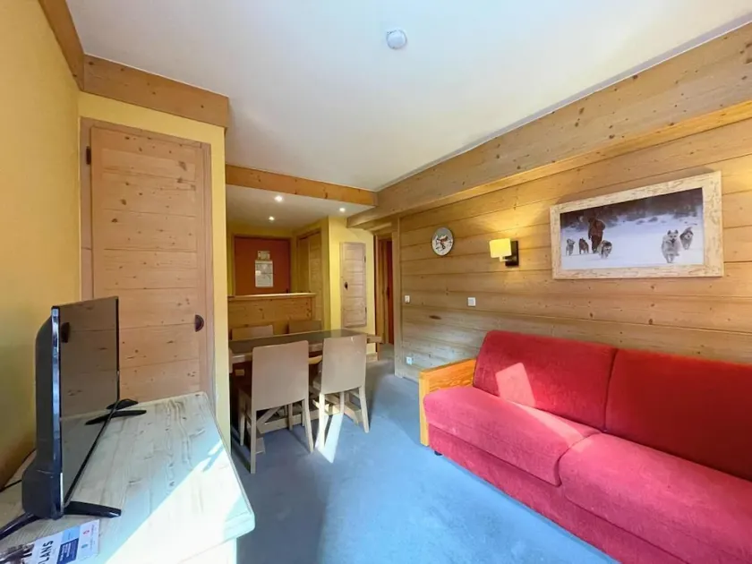 10m from ski slopes, 1st floor, view mountain, tv, 34m², Les Menuires - Image 1