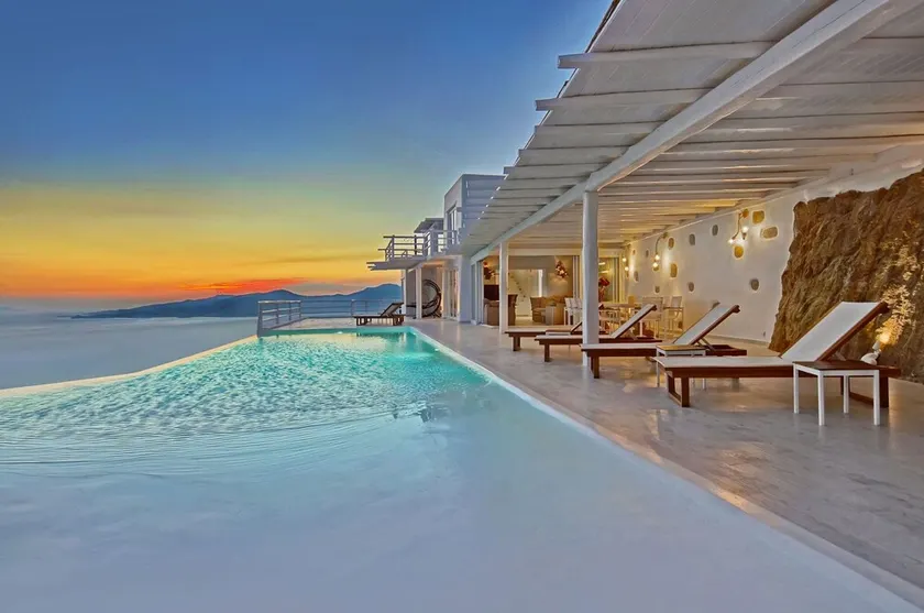 Exquisite Mykonos Villa | Villa Golden Sun 8 Bedroom | Panoramic Sea View - Image 1