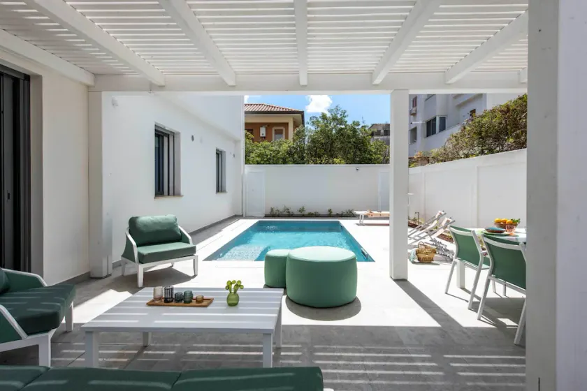 Mondello, Villa Blu with swimming pool (7 min from the beach) - Image 1