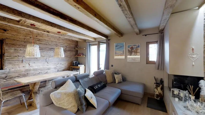 Sehr moderne, im Engadiner Alpenchic, eingerichtete 3-Zimmerwohnung mit grosszüg - Image 1