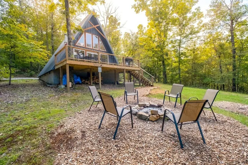 Hidden A-Frame at Double Bridge with Firepit - Image 1
