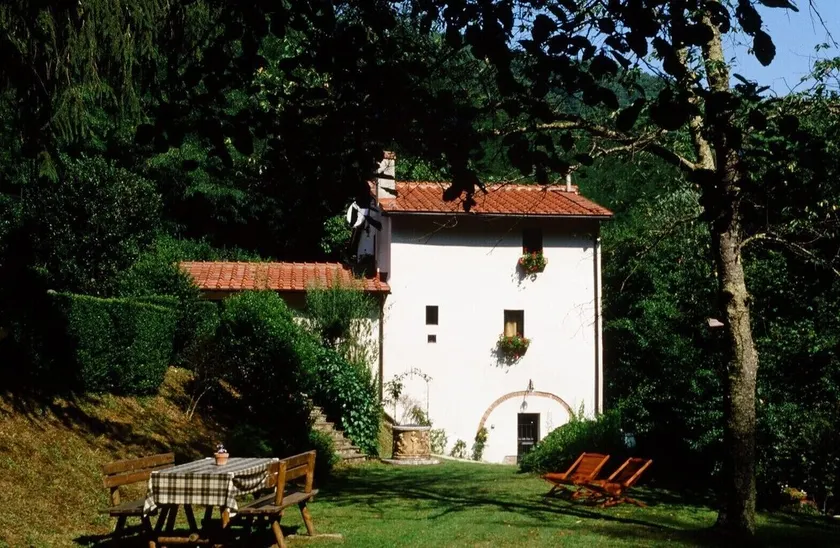 ancient restored mole with natutal pool in the river - Image 1