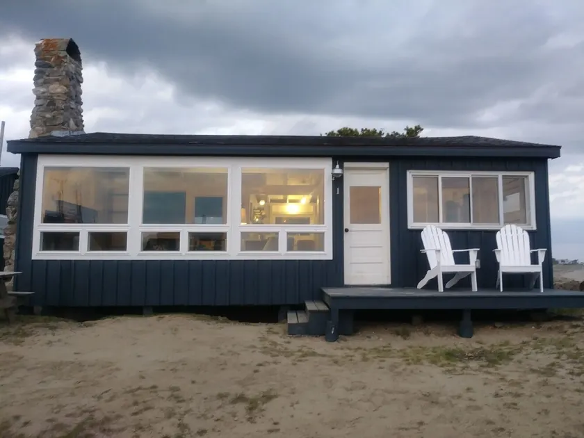 Driftwood Oceanfront Stuga vid Popham Beach Spektakulära vyer från alla rum - Image 1