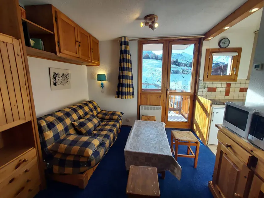 Studio cosy 3 pers, balcon Sud-Ouest, ski aux pieds - Image 1