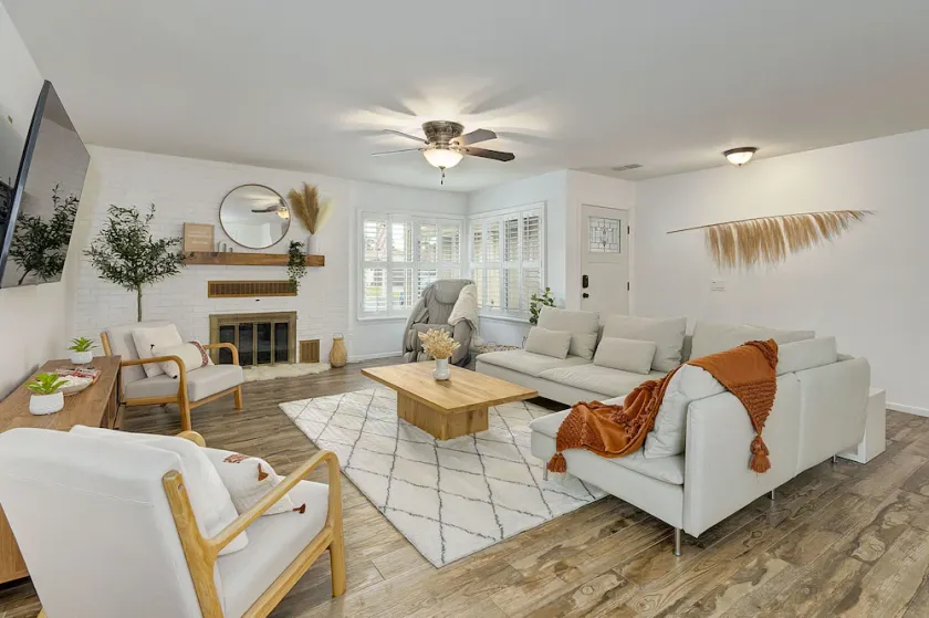 Cozy Scandi Boho Getaway with Massage Chair and BBQ  - Image 1