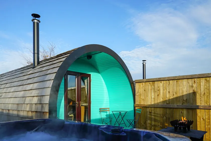 Deluxe Glamping Pod with Hot Tub - Image 1