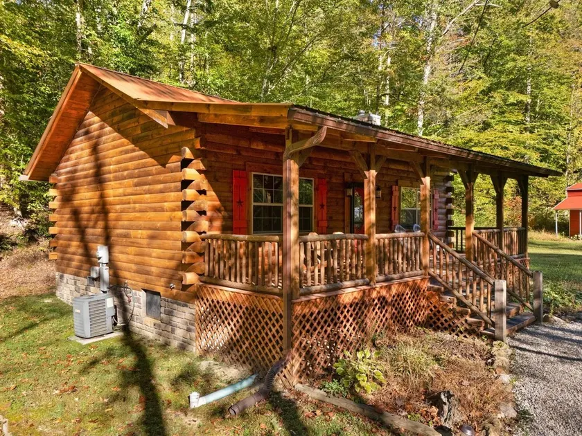 Secluded 2-BD cabin, tranquil mountain setting. Hot Tub Gazebo! Wood fireplace. - Image 1
