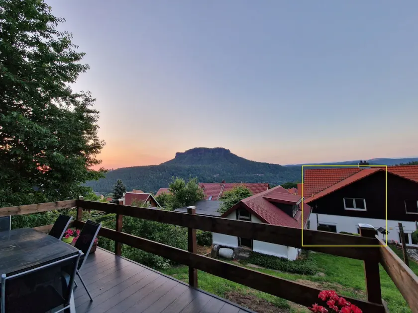 Vacation in nature - view of the Elbe Sandstone Mountains in Saxon Switzerland - Image 1